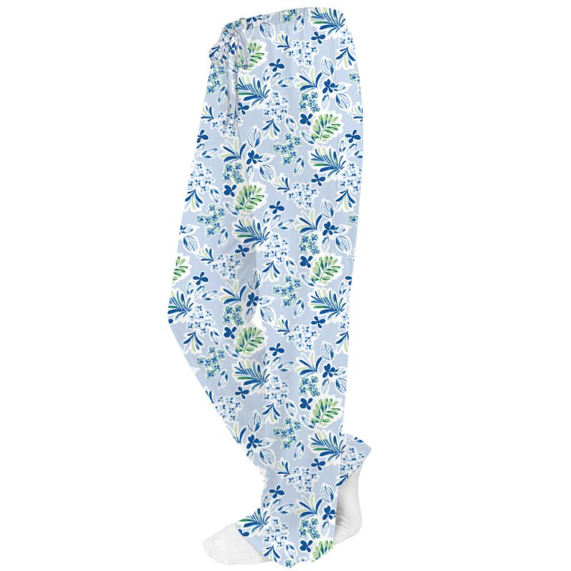 Blue Tropical Floral Lounge Pants